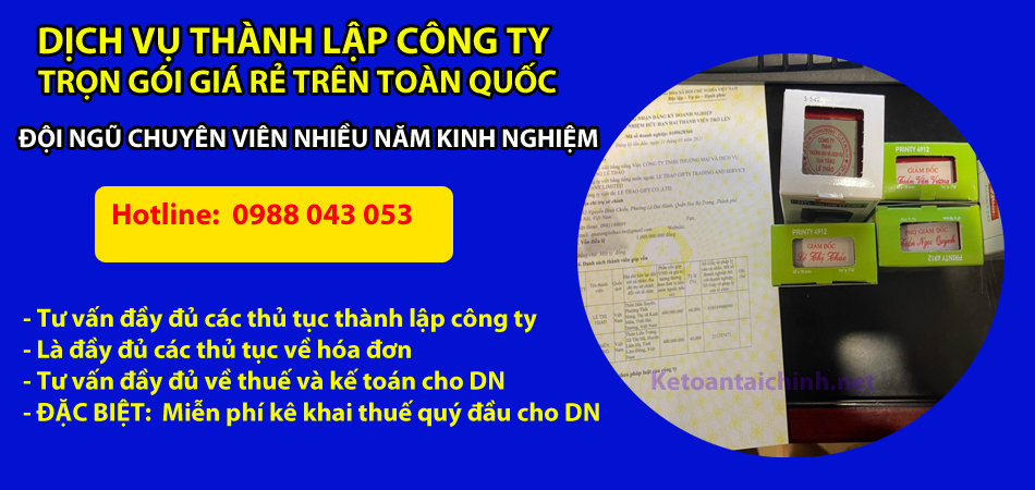 dịch vụ thành lập công tại Hà Nội